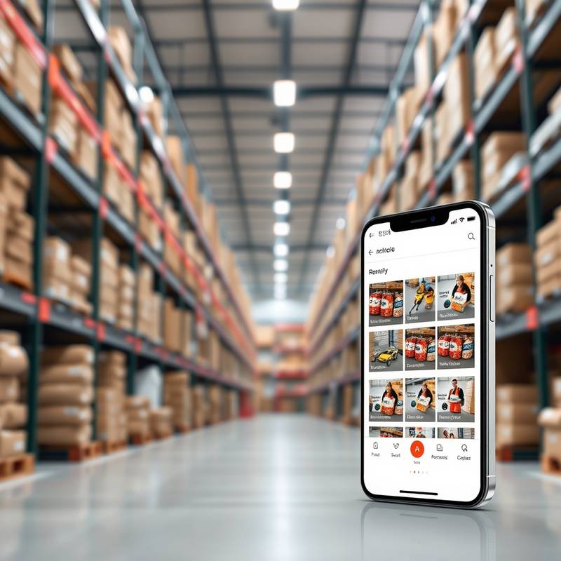 Captura de pantalla de la aplicación de gestión de inventario para Almacenes Unidos en un dispositivo Android