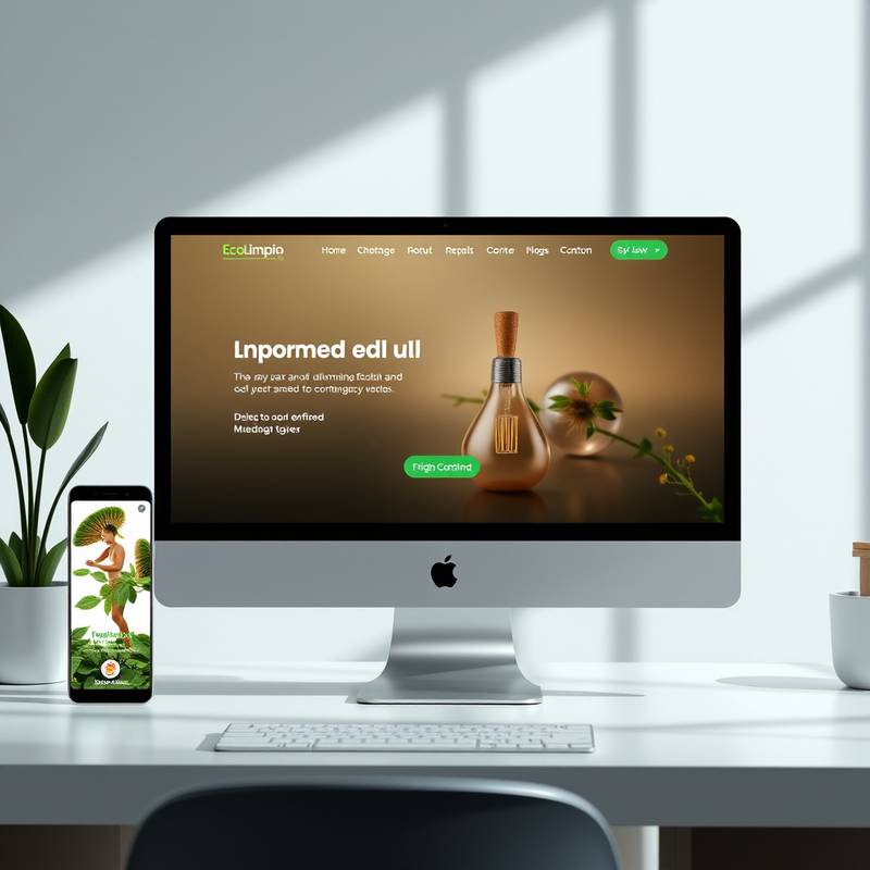 Captura de pantalla de la campaña de marketing digital para 'EcoLimpio'