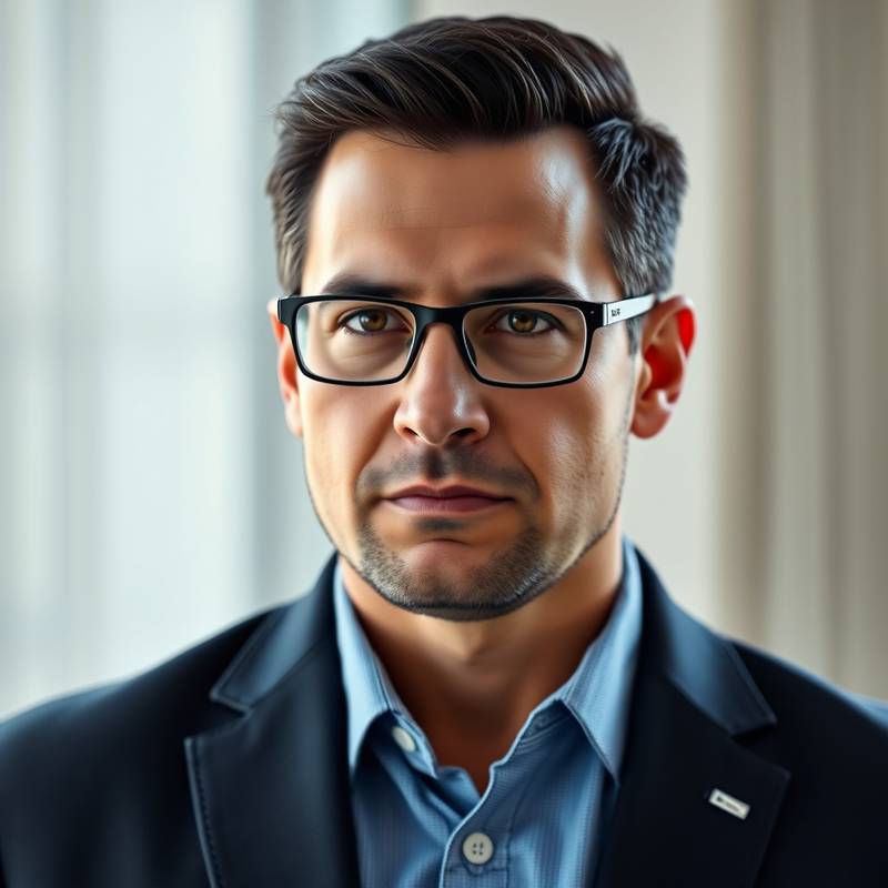 Foto de Javier Pérez, CTO de Quantum Leap Studios, con una expresión seria y profesional.