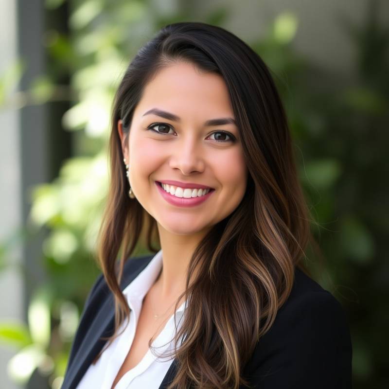 Foto de Sofía González, Directora de Marketing, sonriendo de forma amigable y profesional.