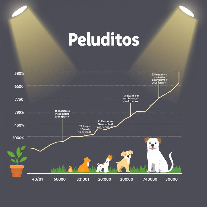 Gráfico mostrando el aumento del tráfico orgánico en Tienda de Mascotas Peluditos después de la optimización SEO